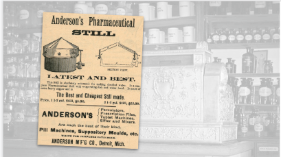 Anderson's Pharmaceutical Still Vintage Ad