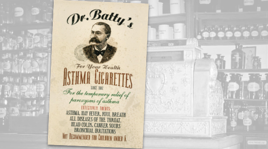Asthma Cigarettes Vintage / Antique Pharmacy Victorian Trading Cards 1882