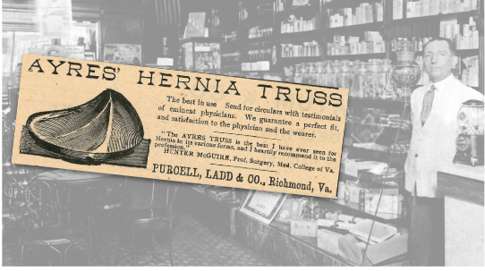 Ayers Hernia Truss Vintage Ad