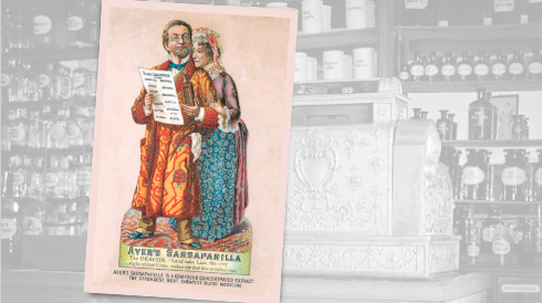 Ayer's Sarsaparilla Vintage Pharmacy Ad
