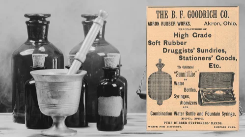 B. F. Goodrich High Grade Rubber Vintage Ad