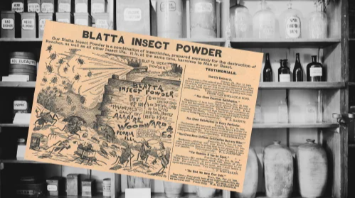 Blatta Insect Powder Vintage Ad