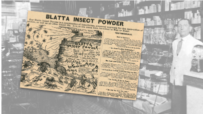 Blatta Insect Powder Vintage Ad