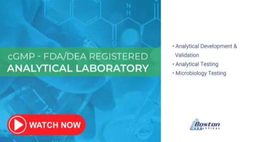cGMP - FDA/DEA Registered Analytical Laboratory