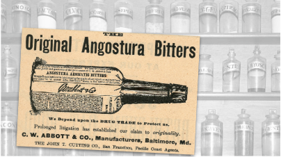 C.W. Abbott & Co. Angostura Bitters Vintage Ad