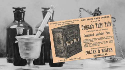 Colgan & McAfee Taffy Tolu Vintage Ad