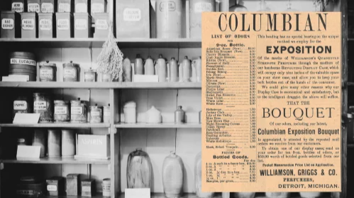 Columbian Exposition Bouquet Vintage Ad