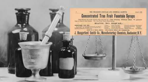 Concentrated True Fruit Fountain Syrup Ad