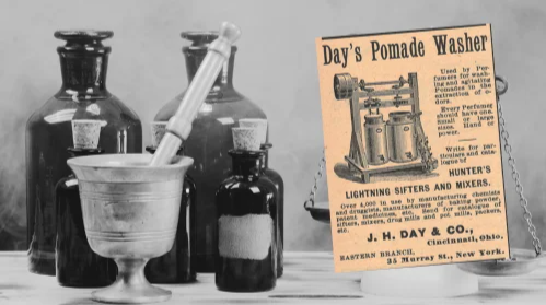 Day's Pomade Washer Vintage Ad