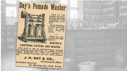 Day's Pomade Washer Vintage Ad