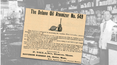 Delano Oil Atomizer Vintage Ad