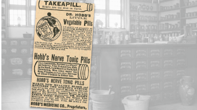 Dr. Hobb's Vegetable Pills Vintage Ad