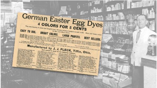 German Easter Egg Dyes Vintage Ad