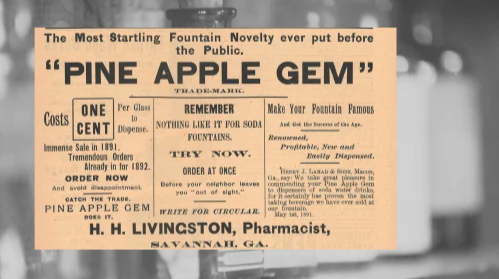 H. H. Livingston Pine Apple Gem Vintage Ad
