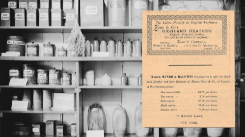 Highland Heather Vintage Pharmacy Perfume Ad