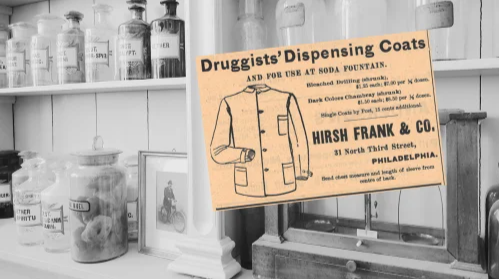 Hirsh Frank & Co. Druggists' Dispensing CoatsHirsh Frank & Co. Druggists' Dispensing Coats