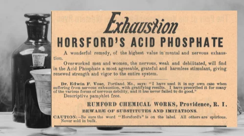 Horsford's Acid Phosphate Vintage Ad