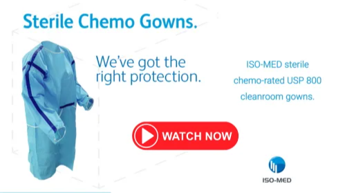 Sterile Chemo-Rated USP 800 Cleanroom Gowns
