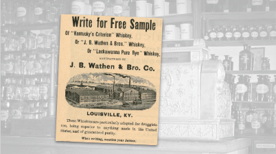 J.B. Wathen Whiskey Vintage Ad