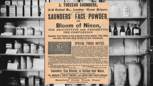 J. Touzeau Vintage Face Powder Ad