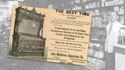John Matthews Soda Fountain Vintage Ad