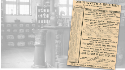 John Wyeth Vintage Pharmacy Ad