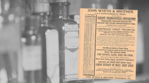 John Wyeth Vintage Pharmacy Ad