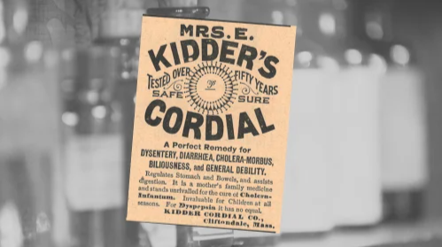 Kidder's Cordial Remedy Vintage Ad