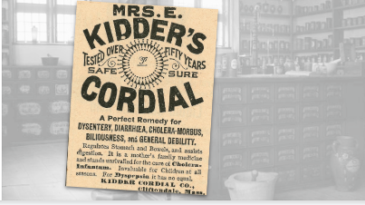 Kidder's Cordial Remedy Vintage Ad