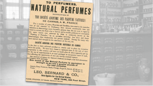 Leo. Bernard Co Natural Perfumes Vintage Ad