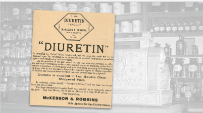 McKesson & Robbins Diuretin Vintage Ad