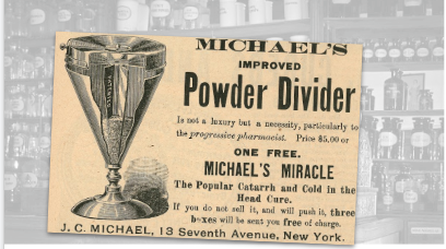 Michaels Powder Divider Vintage Ad