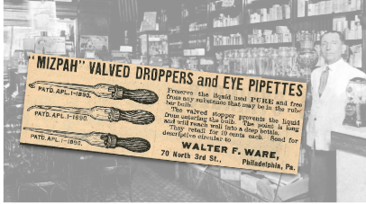 Mizpah Valved Droppers Vintage Ad
