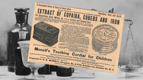 Monell's Extract of Copaiba Vintage Ad