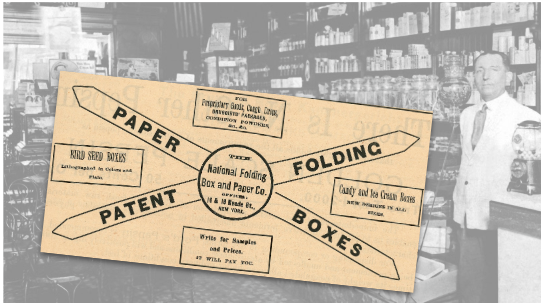National Folding Box and Paper Co. Vintage Ad