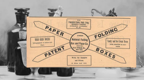 National Folding Box and Paper Co. Vintage Ad