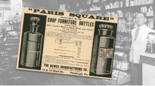 Paris Square Shop Furniture Bottles Ad