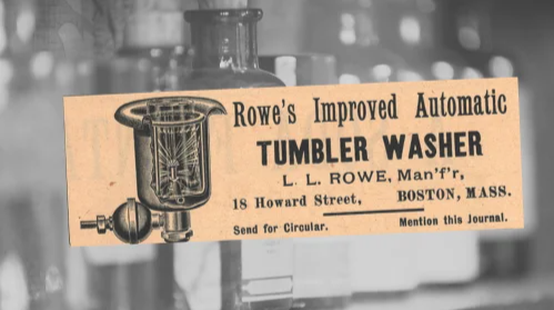 Rowe's Tumbler Washer Vintage Ad