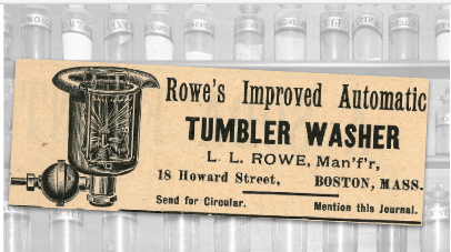 Rowe's Tumbler Washer Vintage Ad