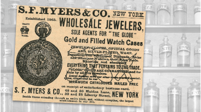 S.F. Myers Wholesale Jewelers Vintage Ad