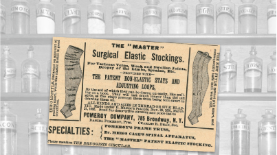 Surgical Elastic Stockings Vintage Ad