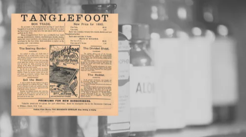 Tanglefoot Vintage Pharmacy Ad