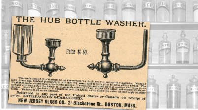 The Hub Bottle Washer Vintage Pharmacy Ad