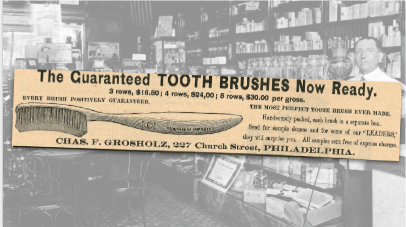Tooth Brushes Vintage Ad