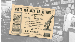 Vintage J. P. Primley Premium Product Ad