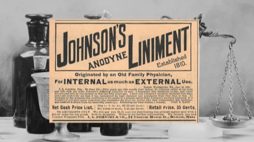 Vintage Johnson's Anodyne Liniment Ad