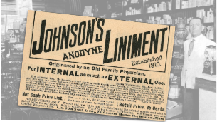 Vintage Johnson's Anodyne Liniment Ad