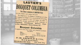 Vintage Lautier's Columbia Bouquet Ad