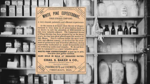 Vintage White Pine Expectorant Ad