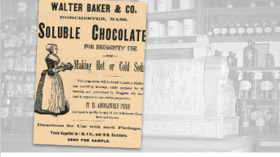 Walter Baker Co. Soluble Chocolate Vintage Ad